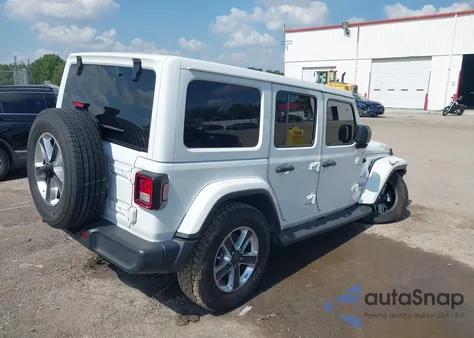 2020 Jeep Wrangler Unlimited Sahara z USA, uszkodzony, nr VIN 1C4HJXEN2LW109428